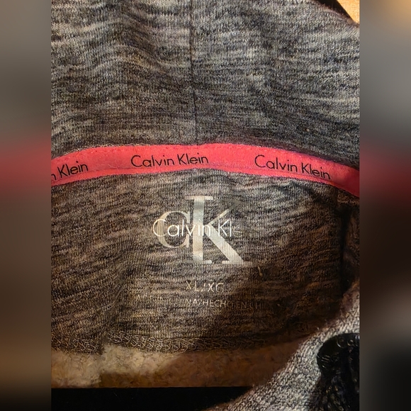 Calvin Klein Gray Logo Hoodie - Picture 3 of 3